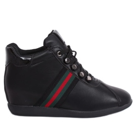 Černé boty na skrytém klínu K1833909 Negro černý