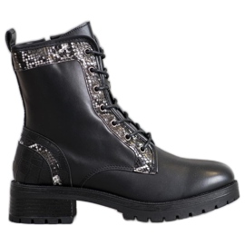 Seastar Šněrování Workers Snake Print černá Seastar Šněrování Workers Snake Print černá