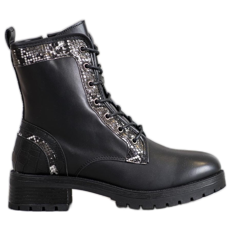 Seastar Šněrování Workers Snake Print černá