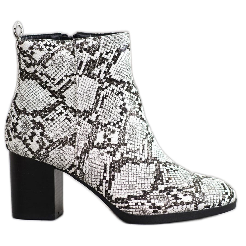 Weide Snake Print Booties vícebarevný