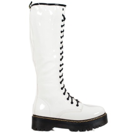 Seastar Šněrovací boty z eko kůže bílý Seastar Šněrovací boty z eko kůže bílý