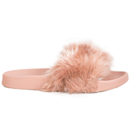 SHELOVET Gumové pantofle s kožešinou vícebarevný SHELOVET Gumové pantofle s kožešinou vícebarevný