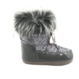 Pohodlné boty do sněhu šedá