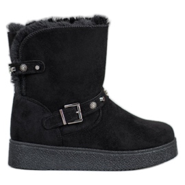 SHELOVET Mukluki s tryskami černý