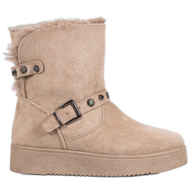 SHELOVET Mukluki s tryskami hnědý SHELOVET Mukluki s tryskami hnědý