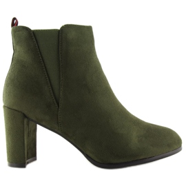 Zelené kozačky na vysokém podpatku A5580 Olive Ii Gatunek zelená Zelené kozačky na vysokém podpatku A5580 Olive Ii Gatunek zelená