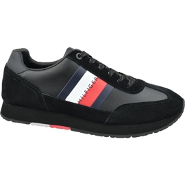 Boty Tommy Hilfiger Corporate Leather Flag Runner M FM0FM02380 990 černá Boty Tommy Hilfiger Corporate Leather Flag Runner M FM0FM02380 990 černá