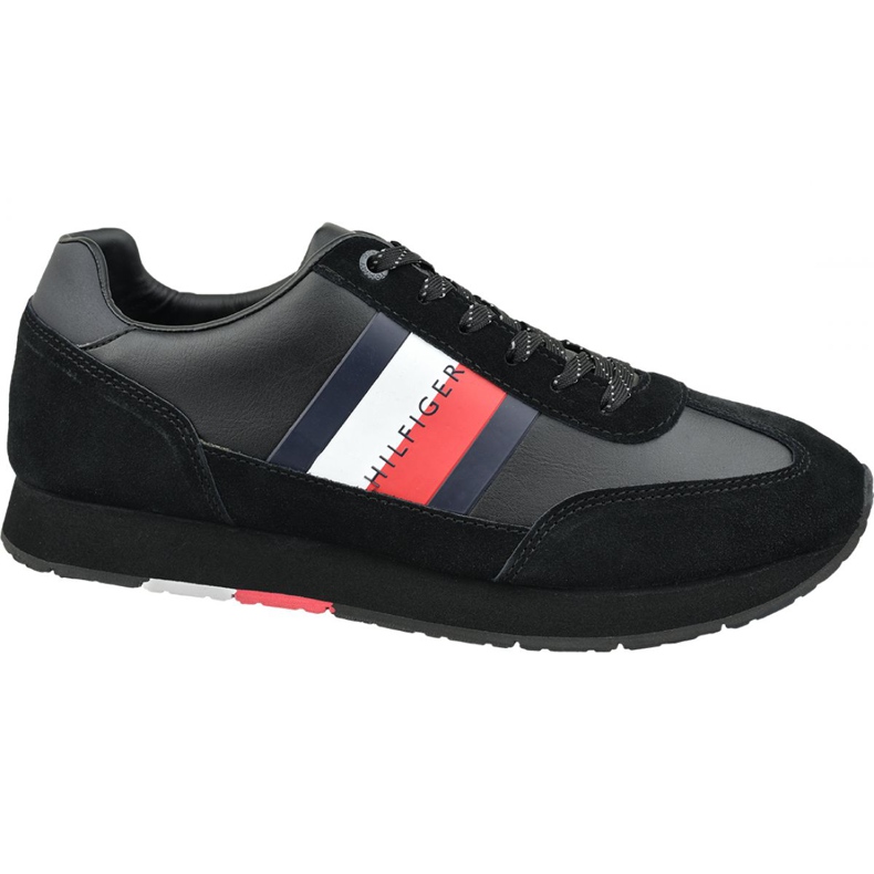 Boty Tommy Hilfiger Corporate Leather Flag Runner M FM0FM02380 990 černá