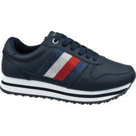 Boty Tommy Hilfiger Tommy Retro Crystal Sneaker W FW0FW04683 Cki námořnická modř