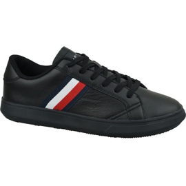 Boty Tommy Hilfiger Essential Leather Cupsole M FM0FM02388 Bds černý