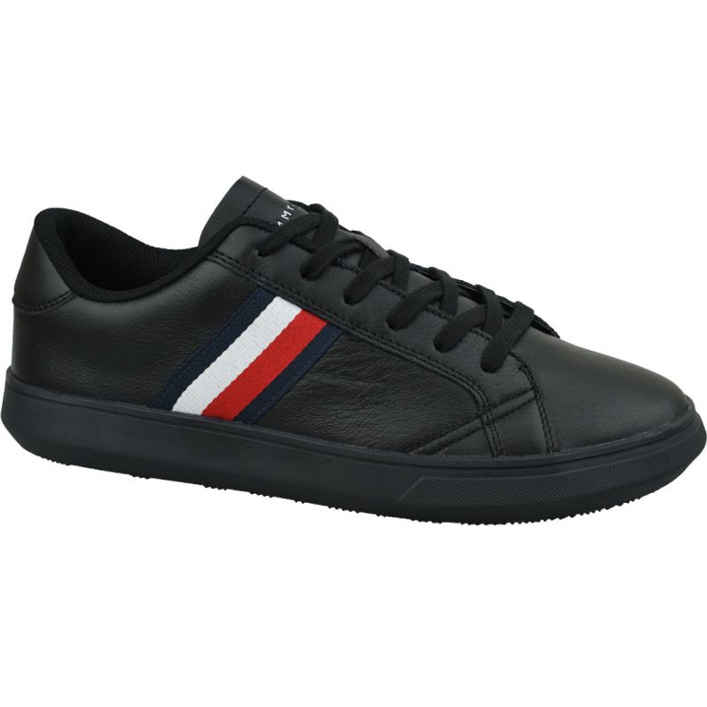 Boty Tommy Hilfiger Essential Leather Cupsole M FM0FM02388 Bds černá