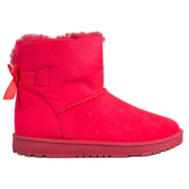 Haver Pohodlné Mukluki červený