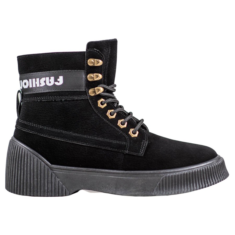 Yes Mile Módní kotníkové kotníkové boty černá