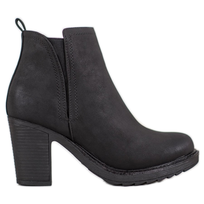 Goodin Textilní botičky na sloupku černá