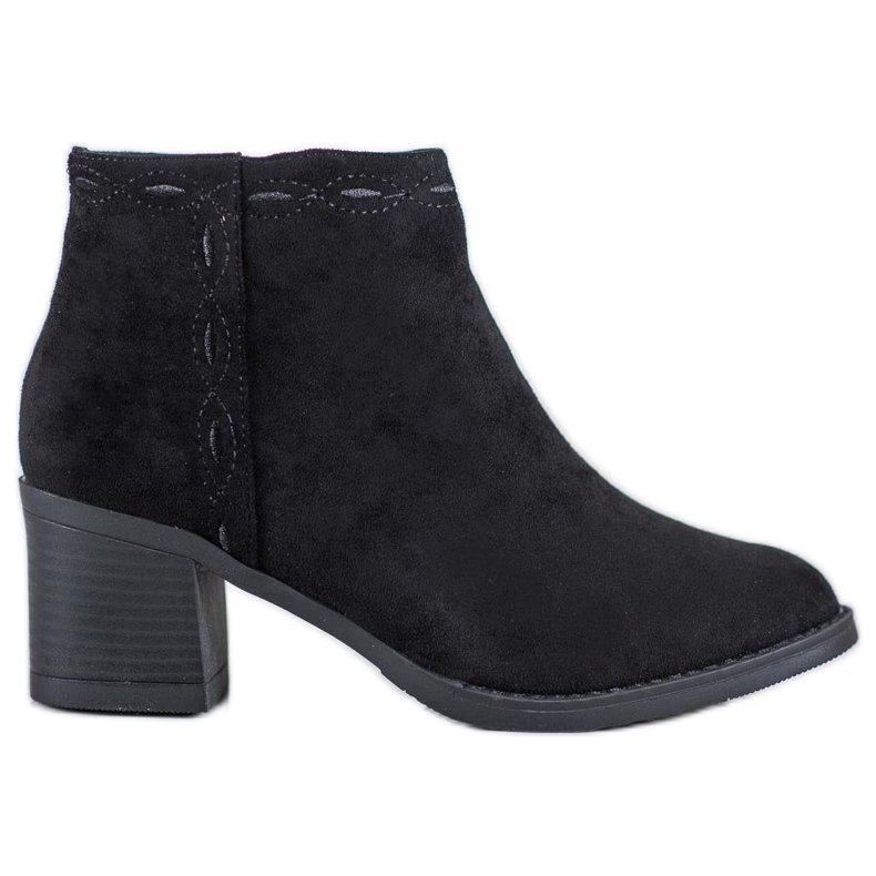 Kylie Černé kozačky na sloupku černá