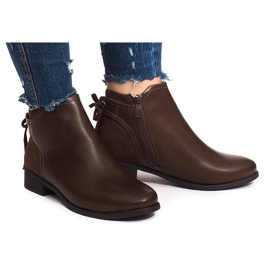 Teplé boty J606 Camel hnědý