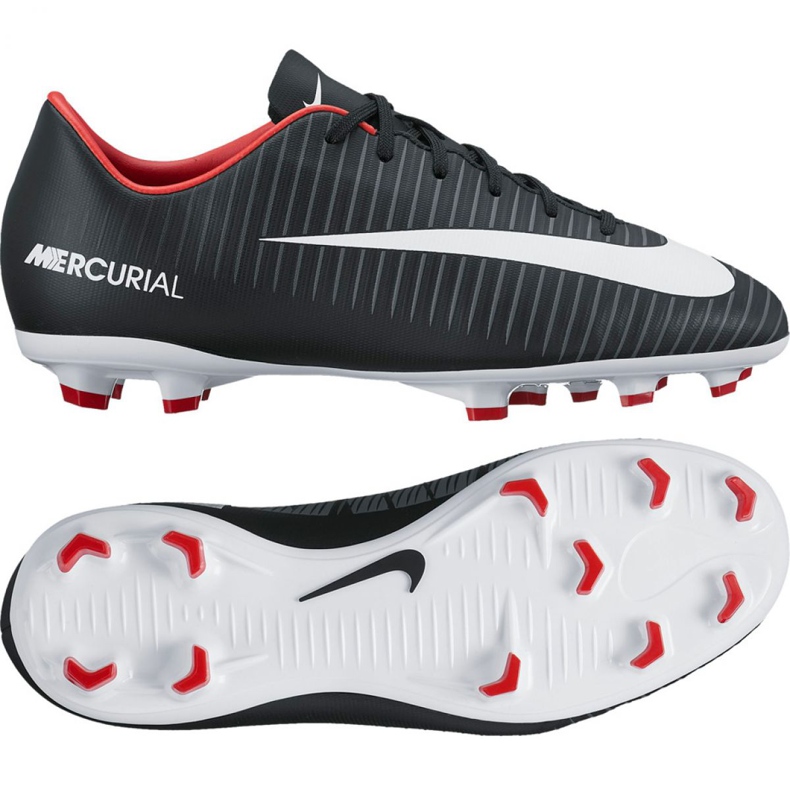 Kopačky Nike Mercurial Vapor Xi Fg Jr 831945-002 černá černá