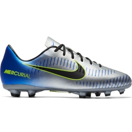 Kopačky Nike Mercurial Victory 6 Neymar Fg Jr 921488-407 šedá stříbrný