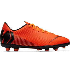 Kopačky Nike Mercurial Vapor 12 Club Mg Jr AH7350-810 pomerančový pomerančový