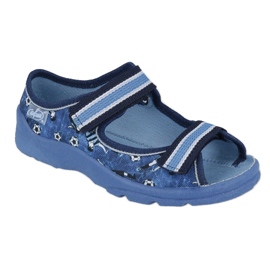 Dětské sandály Befado pro suchý zip 969x141 modrý