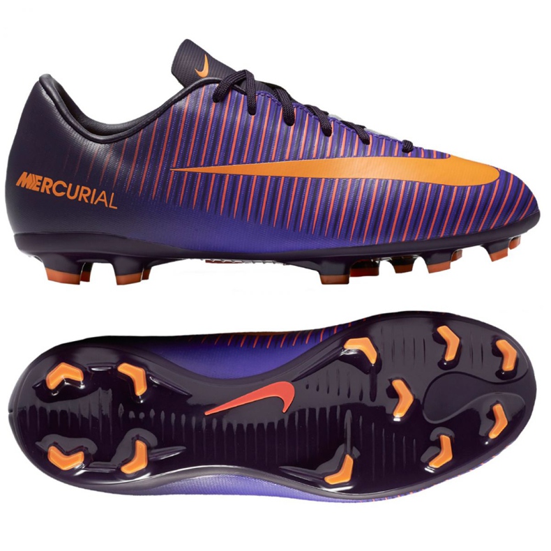 Kopačky Nike Mercurial Vapor Xi Fg Jr 831945-585 fialový fialový