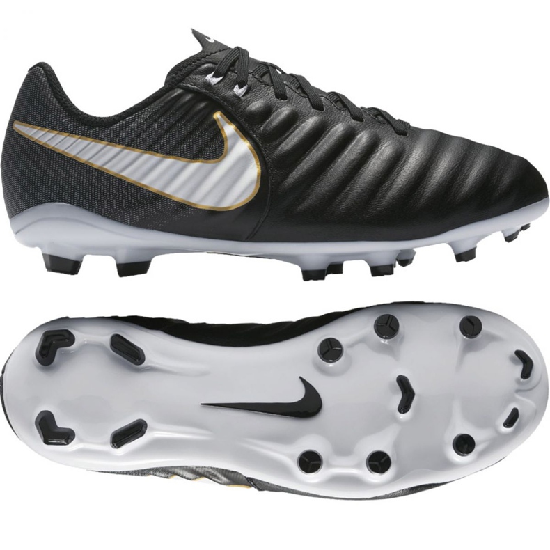 Kopačky Nike Tiempo Iv Fg Jr 897725-002 černá černá
