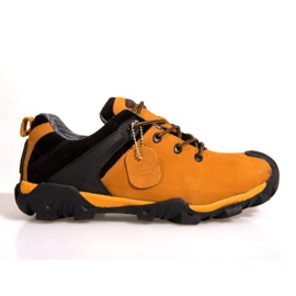 Trekové boty NAT Leather. 6254 Velbloud hnědý černý