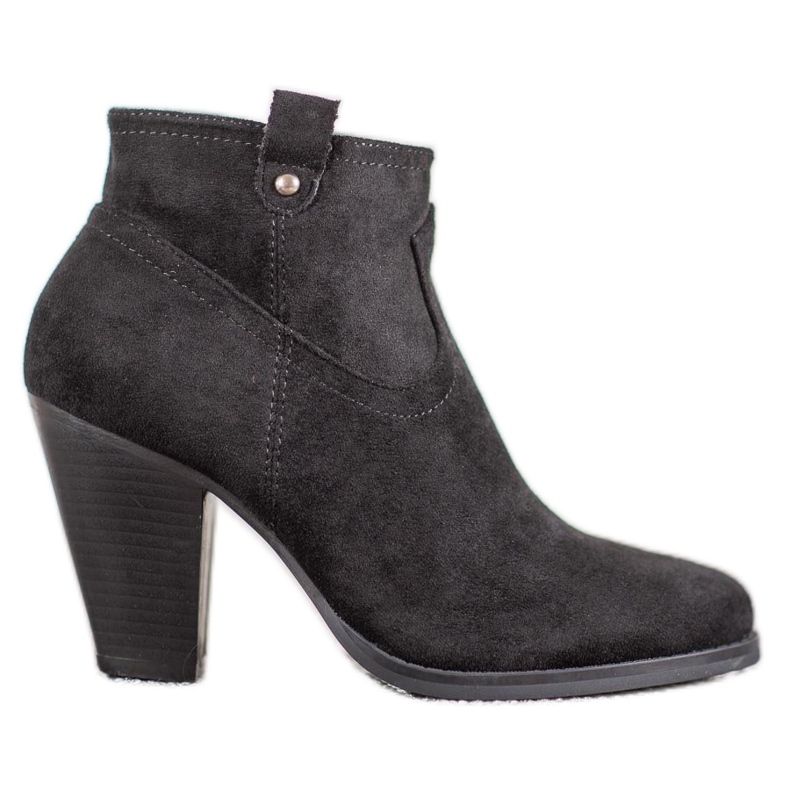 Ideal Shoes Neformální černé boty černá
