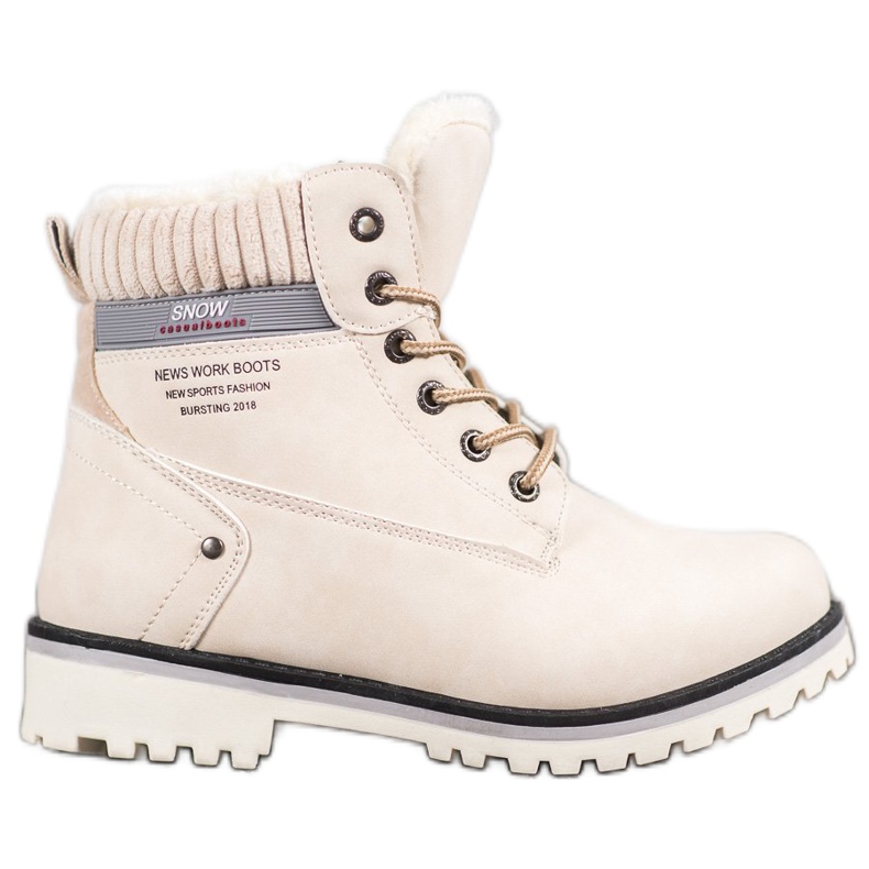 SHELOVET Trapery se zipem hnědý SHELOVET Trapery se zipem hnědý