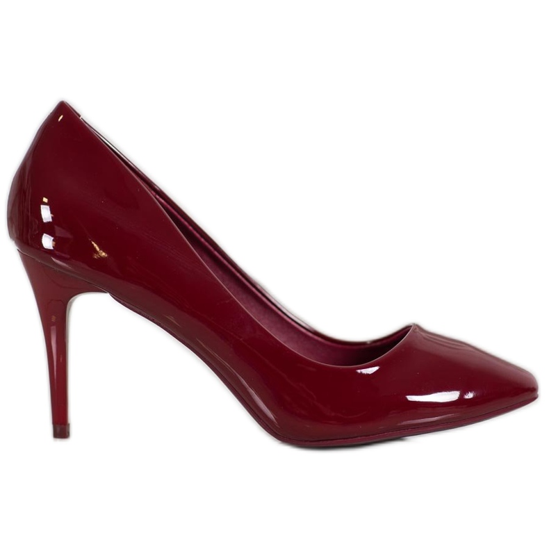 Comer Kaštanové lakované podpatky červené vícebarevný žlutá