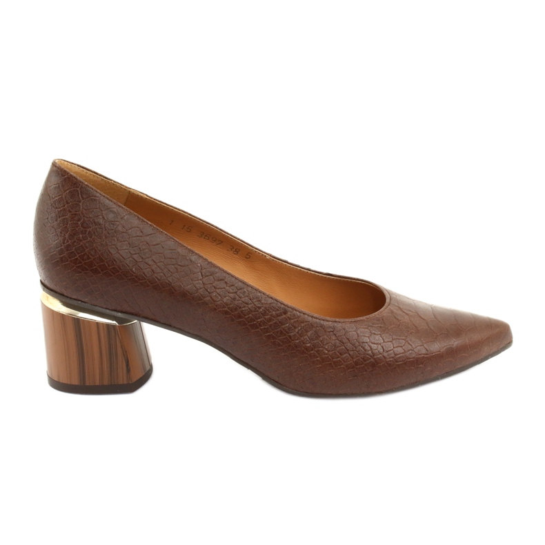 Lodičky pro ženy hnědá / python Anis 3697 hnědý