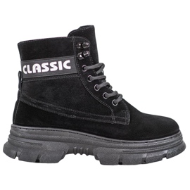 Bella Paris Klasické boty na platformě černý