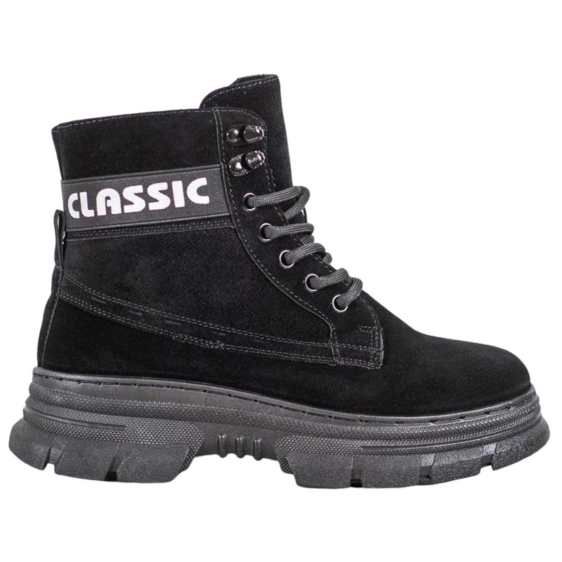 Bella Paris Klasické boty na platformě černá