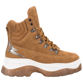 Seastar Módní šněrovací boty hnědý Seastar Módní šněrovací boty hnědý