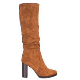 Super Me Semišové boty hnědý Super Me Semišové boty hnědý