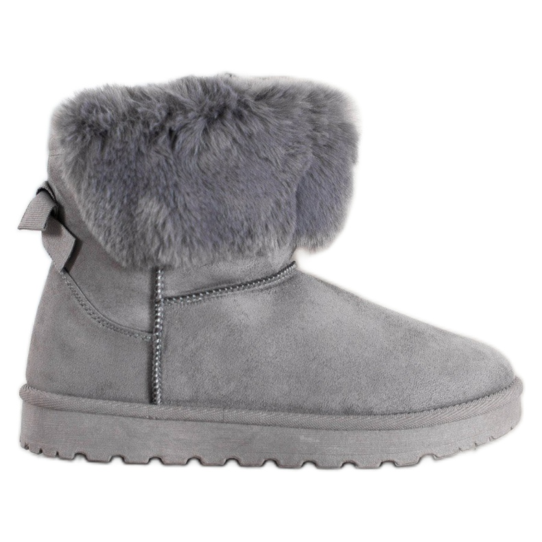 SHELOVET Mukluki s kožešinou šedá