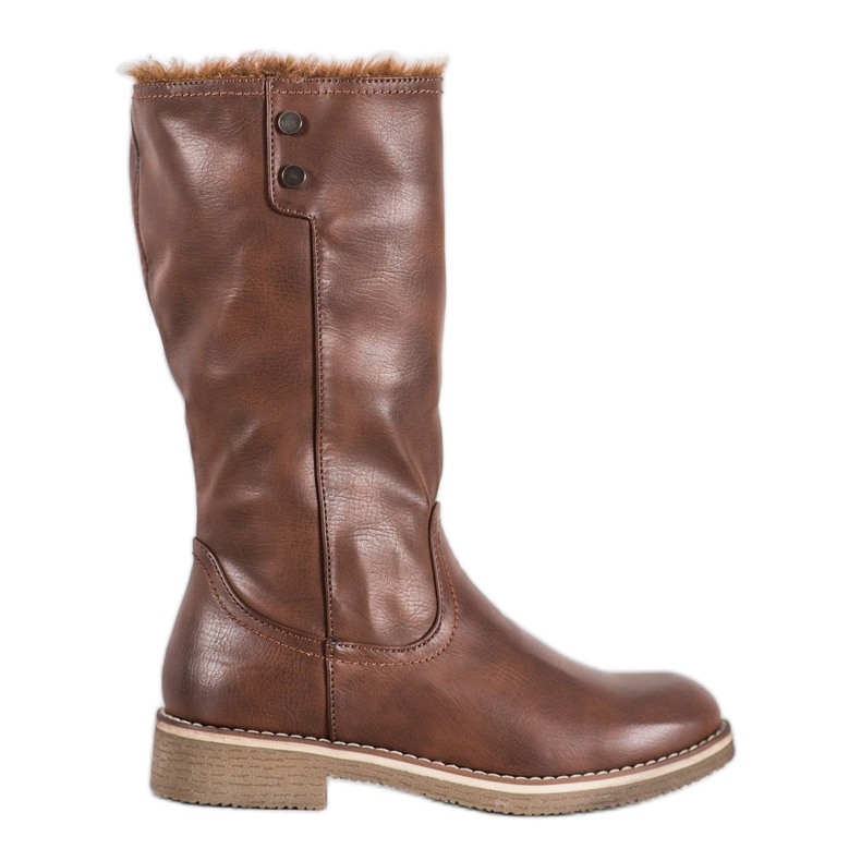 SDS Boty s srolovanou stopkou hnědý SDS Boty s srolovanou stopkou hnědý