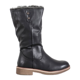 SDS Boty s srolovanou stopkou černý