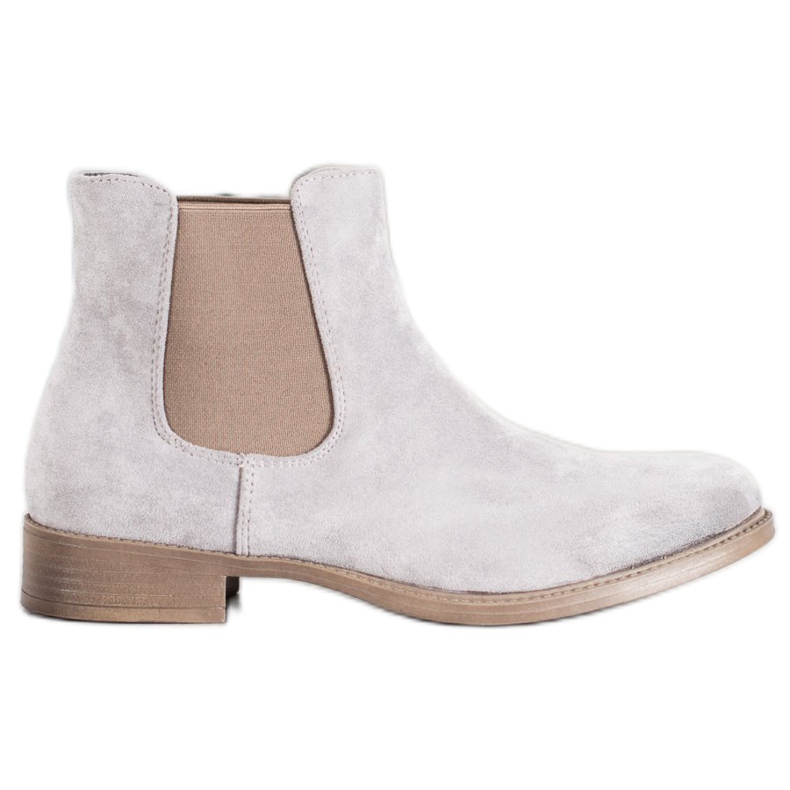 Sergio Leone Šedé boty Chelsea šedá