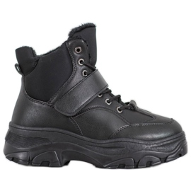 Bona Černé módní boty černý