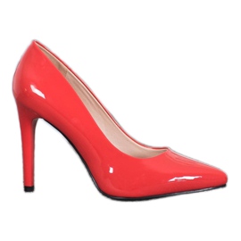 Sergio Leone Stylové lakované podpatky červené