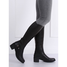 Černé vysoké podpatky CH1961 Černá II černý