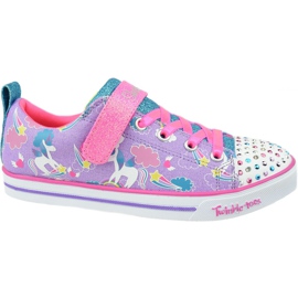 Boty Skechers Sparkle Lite Jr 20212L-LVMT fialová