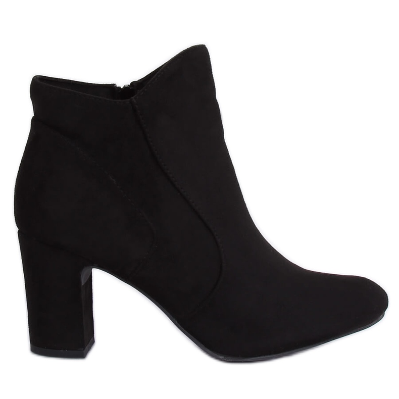Černé kozačky na vysokém podpatku K1809810 Negro Ii Quality černá