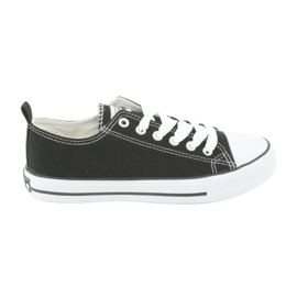 American Club Klasické svázané tenisky LH04/22 Black černý