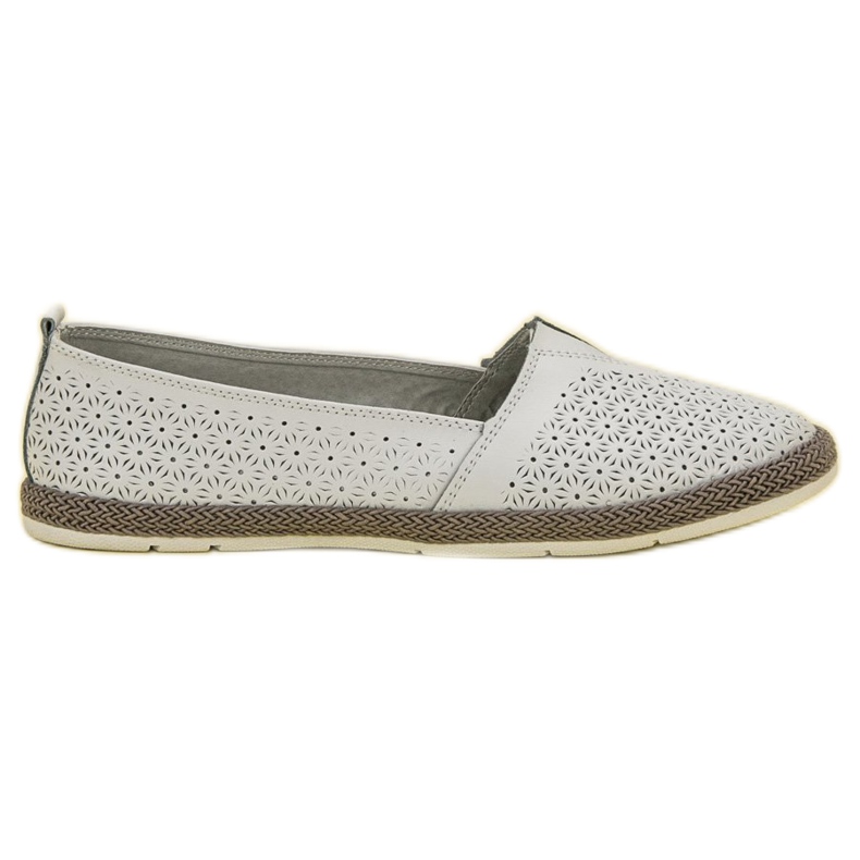 Goodin Prolamované baleríny bílý