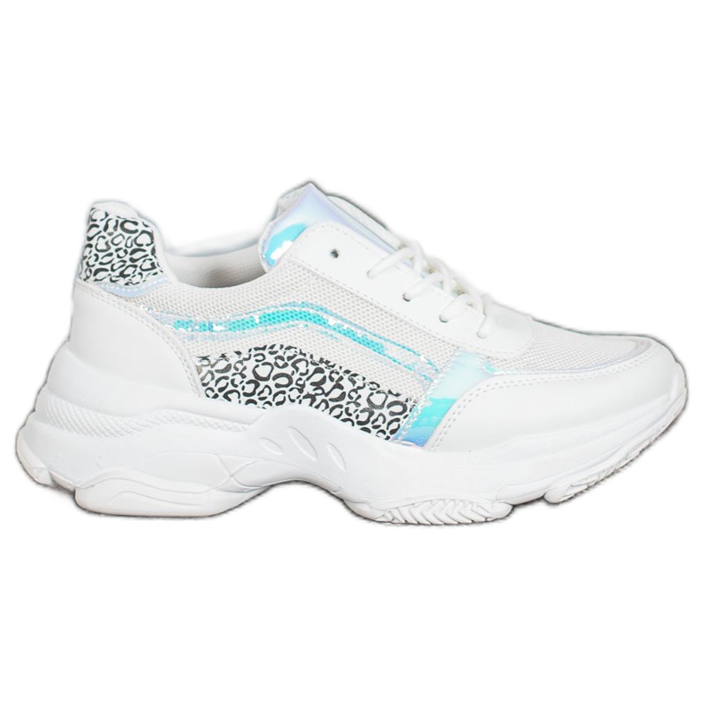 SHELOVET Tenisky s efektem Holo bílý