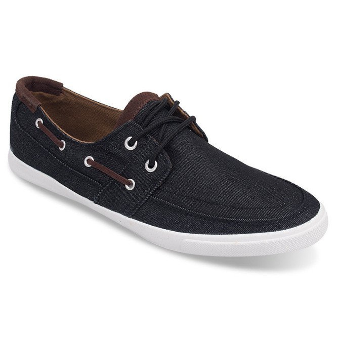 806 černé šněrovací mokasíny černá