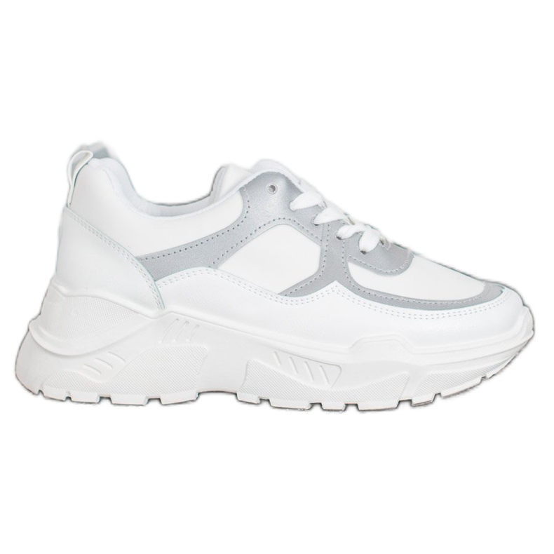 SHELOVET Stylové tenisky bílý šedá