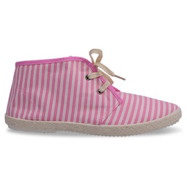 Boty Straw Sole Tenisky 2607 Pink růžový